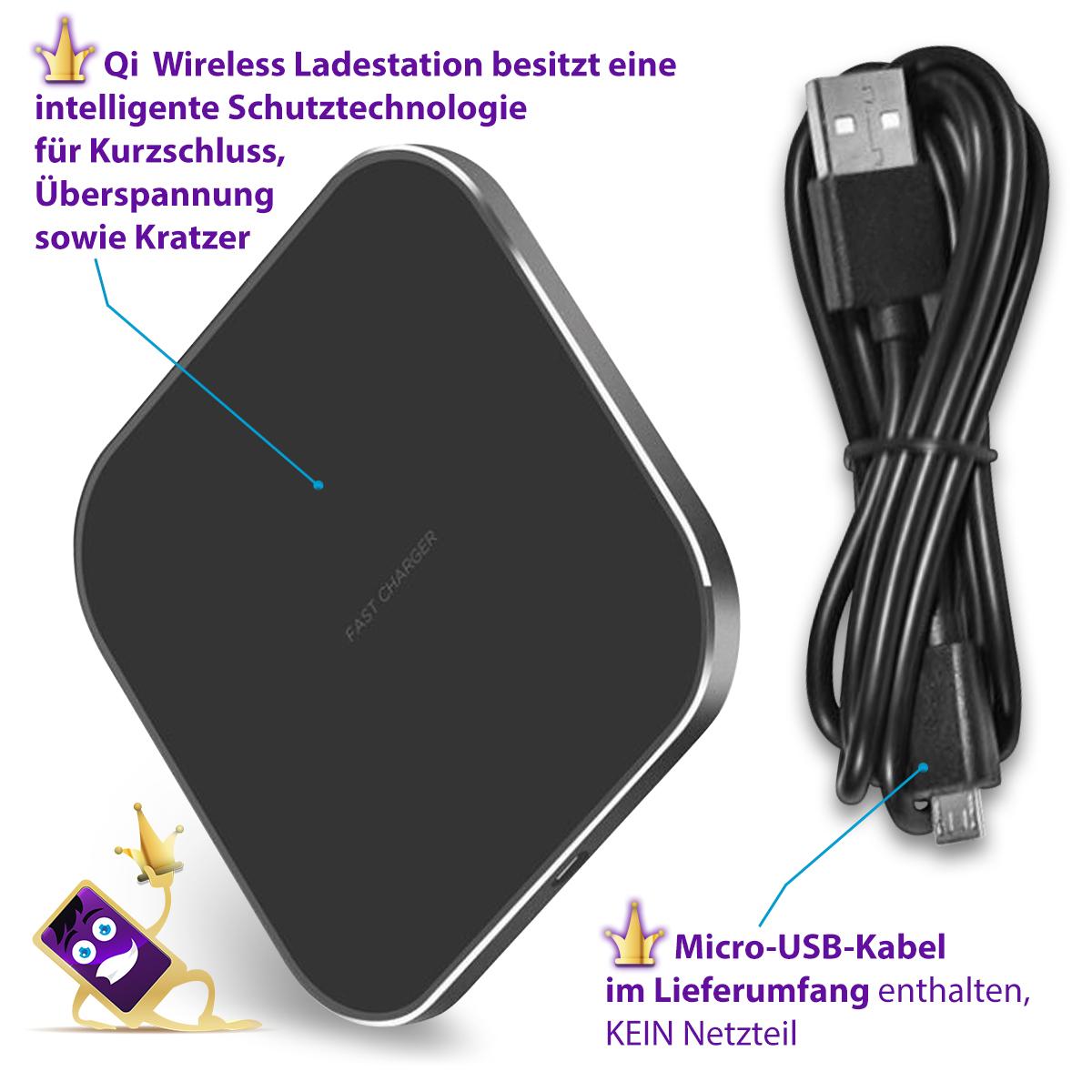 [Paket] QI Wireless Induktives Ladegerät für Samsung Galaxy S23 S22 S21 S20 FE Plus Ultra